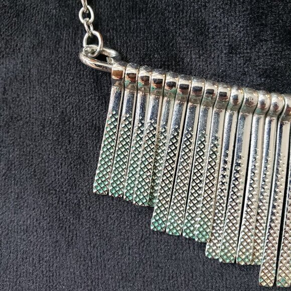 J Lo Womens Fashion Silver Link Chain Fringe Necklace Jewelry with Lobster Clasp - Picture 7 of 7